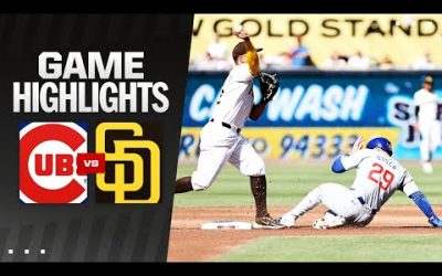 Cubs vs. Padres Game Highlights (4/10/24) | MLB Highlights