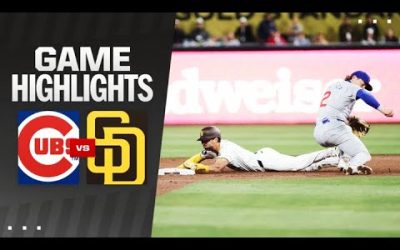 Cubs vs. Padres Game Highlights (4/9/24) | MLB Highlights