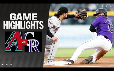 D-backs vs. Rockies Game Highlights (4/8/24) | MLB Highlights