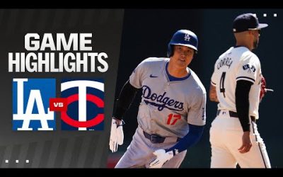 Dodgers vs. Twins Game Highlights (4/10/24) | MLB Highlights