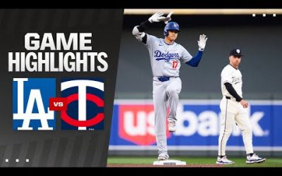 Dodgers vs. Twins Game Highlights (4/9/24) | MLB Highlights