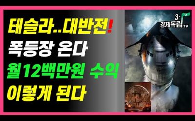 [테슬라… 대반전!! 폭등장 온다..월12백만원 수익?? 이렇게 된다!!]#3.1경제독립tv