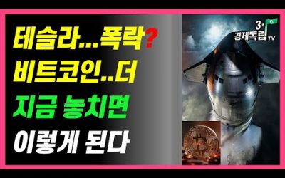 [테슬라..폭락?? 비트코인..더~지금 놓치면…이렇게 된다!! ]#3.1경제독립tv