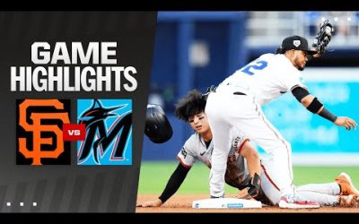 Giants vs. Marlins Game Highlights (4/15/24) | MLB Highlights