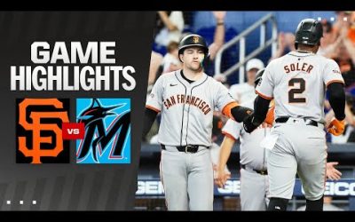 Giants vs. Marlins Game Highlights (4/17/24) | MLB Highlights