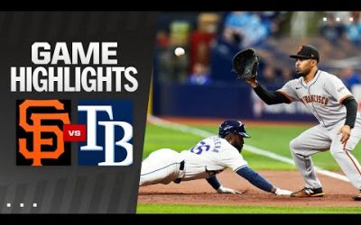 Giants vs. Rays Game Highlights (4/12/24) | MLB Highlights