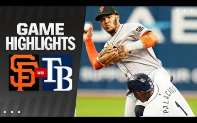 Giants vs. Rays Game Highlights (4/13/24) | MLB Highlights