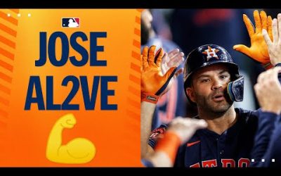 Jose Altuve goes deep TWICE against the Rangers!