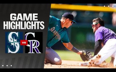 Mariners vs. Rockies Game 1 Highlights (4/21/24) | MLB Highlights