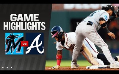 Marlins vs. Braves Game Highlights (4/22/24) | MLB Highlights