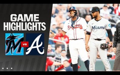 Marlins vs. Braves Game Highlights (4/23/24) | MLB Highlights