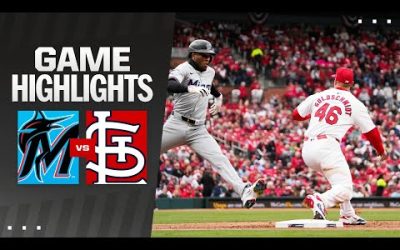 Marlins vs. Cardinals Game Highlights (4/4/24) | MLB Highlights