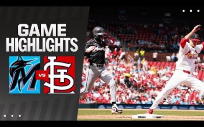 Marlins vs. Cardinals Game Highlights (4/7/24) | MLB Highlights