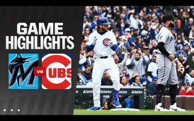 Marlins vs. Cubs Game 1 Highlights (4/20/24) | MLB Highlights