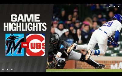 Marlins vs. Cubs Game 2 Highlights (4/20/24) | MLB Highlights