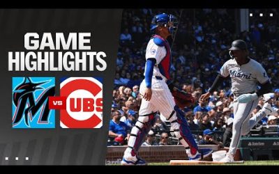 Marlins vs. Cubs Game Highlights (4/21/24) | MLB Highlights