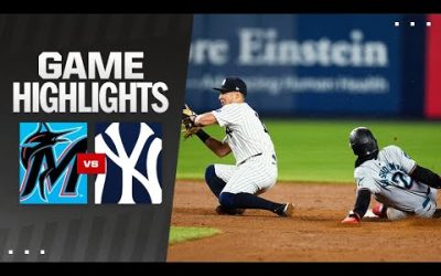 Marlins vs. Yankees Game Highlights (4/10/24) | MLB Highlights