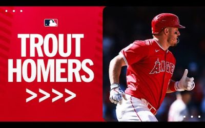 Mike Trout blasts his 4th homer of the season!