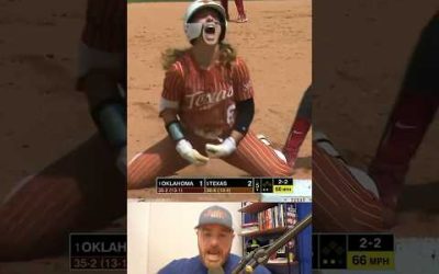 Most intense softball player I’ve seen, a breakdown #sports #softball #athlete #texas #longhorns