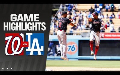 Nationals vs. Dodgers Game Highlights (4/17/24) | MLB Highlights