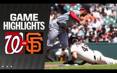 Nationals vs. Giants Game Highlights (4/10/24) | MLB Highlights