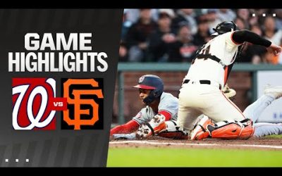 Nationals vs. Giants Game Highlights (4/8/24) | MLB Highlights