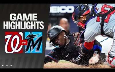 Nationals vs. Marlins Game Highlights (4/26/24) | MLB Highlights