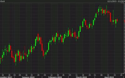 No help from the inventory data as WTI crude settles down 55 cents