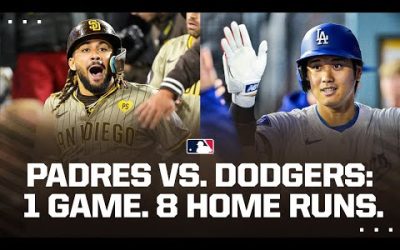 Padres v. Dodgers: 8 HOME RUNS IN ONE GAME 🤯