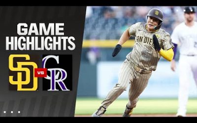 Padres vs. Rockies Game Highlights (4/24/24) | MLB Highlights