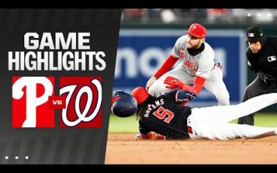 Phillies vs. Nationals Game Highlights (4/5/24) | MLB Highlights