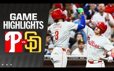 Phillies vs. Padres Game Highlights (4/26/24) | MLB Highlights