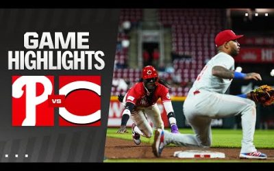 Phillies vs. Reds Game Highlights (4/24/24) | MLB Highlights