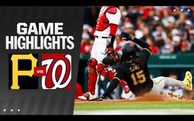 Pirates vs. Nationals Game Highlights (4/1/24) | MLB Highlights