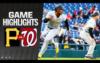 Pirates vs. Nationals Game Highlights (4/4/24) | MLB Highlights