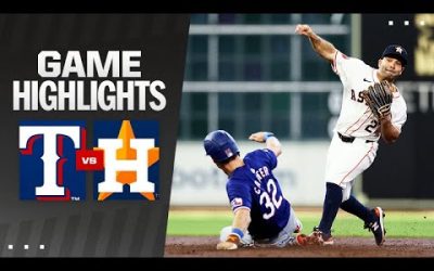 Rangers vs. Astros Game Highlights (4/13/24) | MLB Highlights