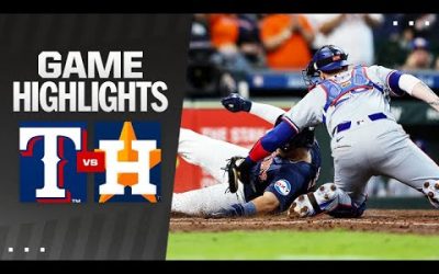 Rangers vs. Astros Game Highlights (4/14/24) | MLB Highlights