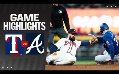 Rangers vs. Braves Game Highlights (4/21/24) | MLB Highlights