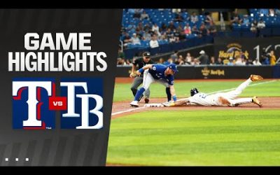 Rangers vs. Rays Game Highlights (4/1/24) | MLB Highlights