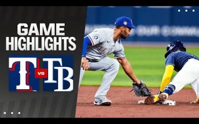 Rangers vs. Rays Game Highlights (4/2/24) | MLB Highlights