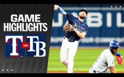 Rangers vs. Rays Game Highlights (4/3/24) | MLB Highlights