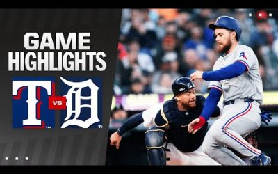 Rangers vs. Tigers Game Highlights (4/15/24) | MLB Highlights