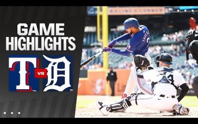 Rangers vs. Tigers Game Highlights (4/16/24) | MLB Highlights