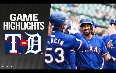 Rangers vs. Tigers Game Highlights (4/17/24) | MLB Highlights