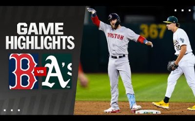 Red Sox vs. A’s Game Highlights (4/1/24) | MLB Highlights