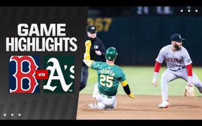 Red Sox vs. A’s Game Highlights (4/2/24) | MLB Highlights