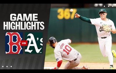 Red Sox vs. A’s Game Highlights (4/3/24) | MLB Highlights