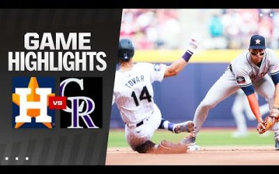 Rockies vs. Astros Game Highlights (4/27/24) | MLB Highlights