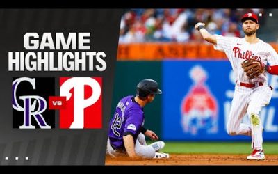 Rockies vs. Phillies Game Highlights (4/17/24) | MLB Highlights