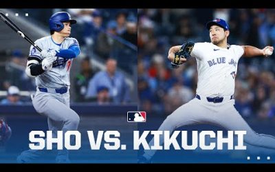 Shohei Ohtani and Yusei Kikuchi face off 👀